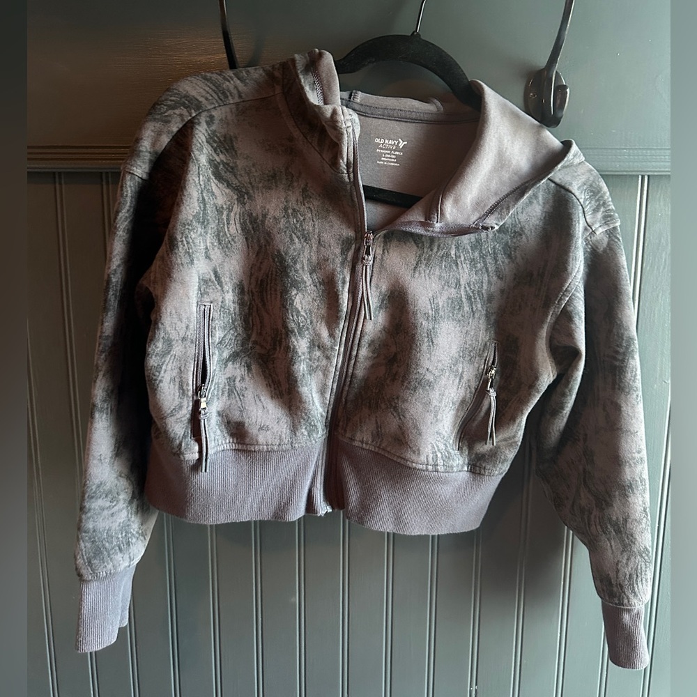 Old Navy Kids Tie-Dye Gray Jacket